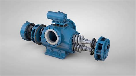 twin screw pump animation|double screw pump animation.